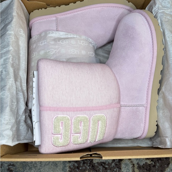 UGG Womens Classic Short Fur Jersey Cozy - Picture 2 of 9